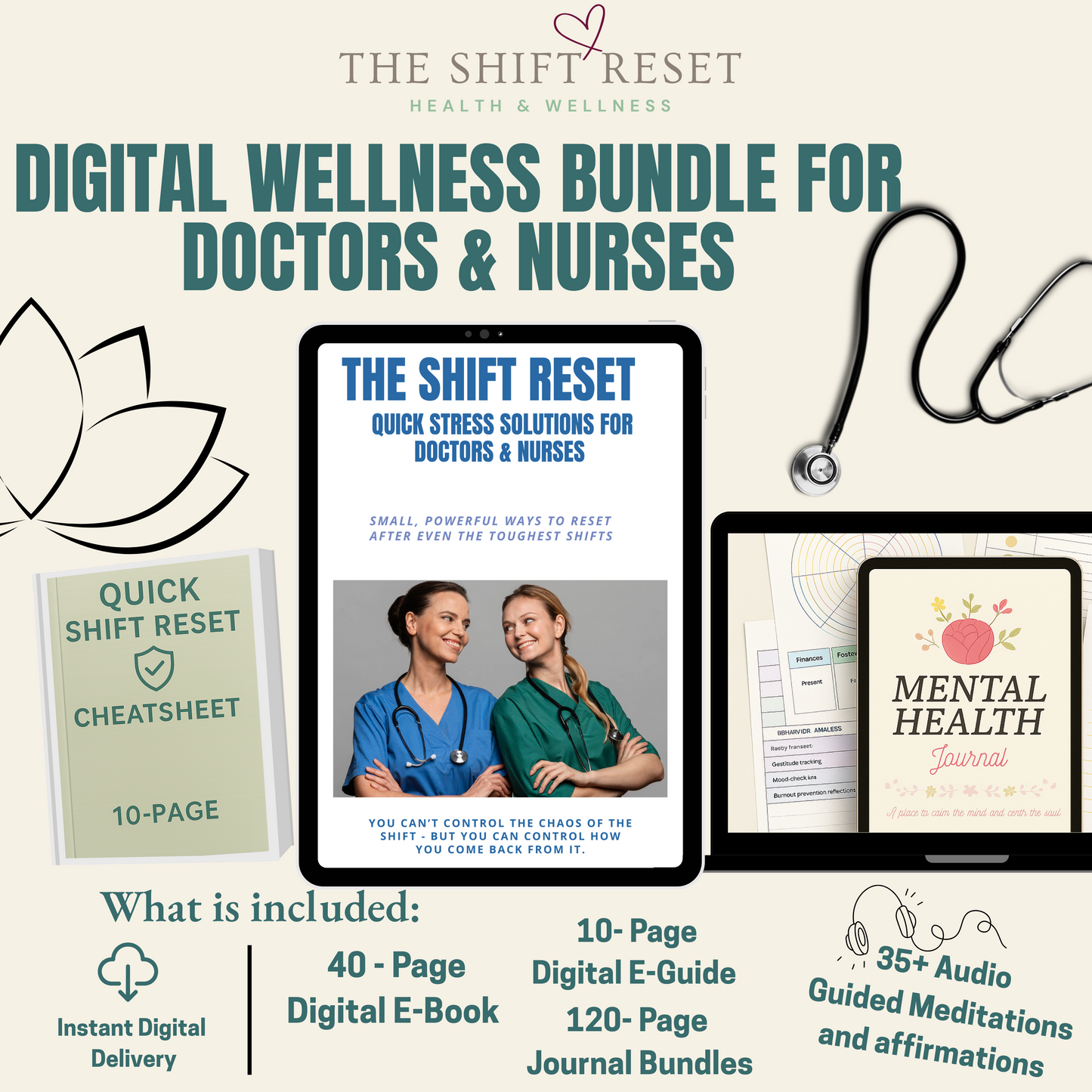 The Shift Reset: Digital Wellness Toolkit for Doctors & Nurses